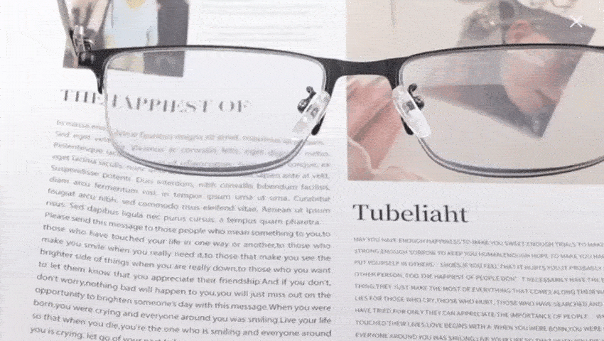 HD-glass som umiddelbart gir krystallklar og skarp skrift for leseren